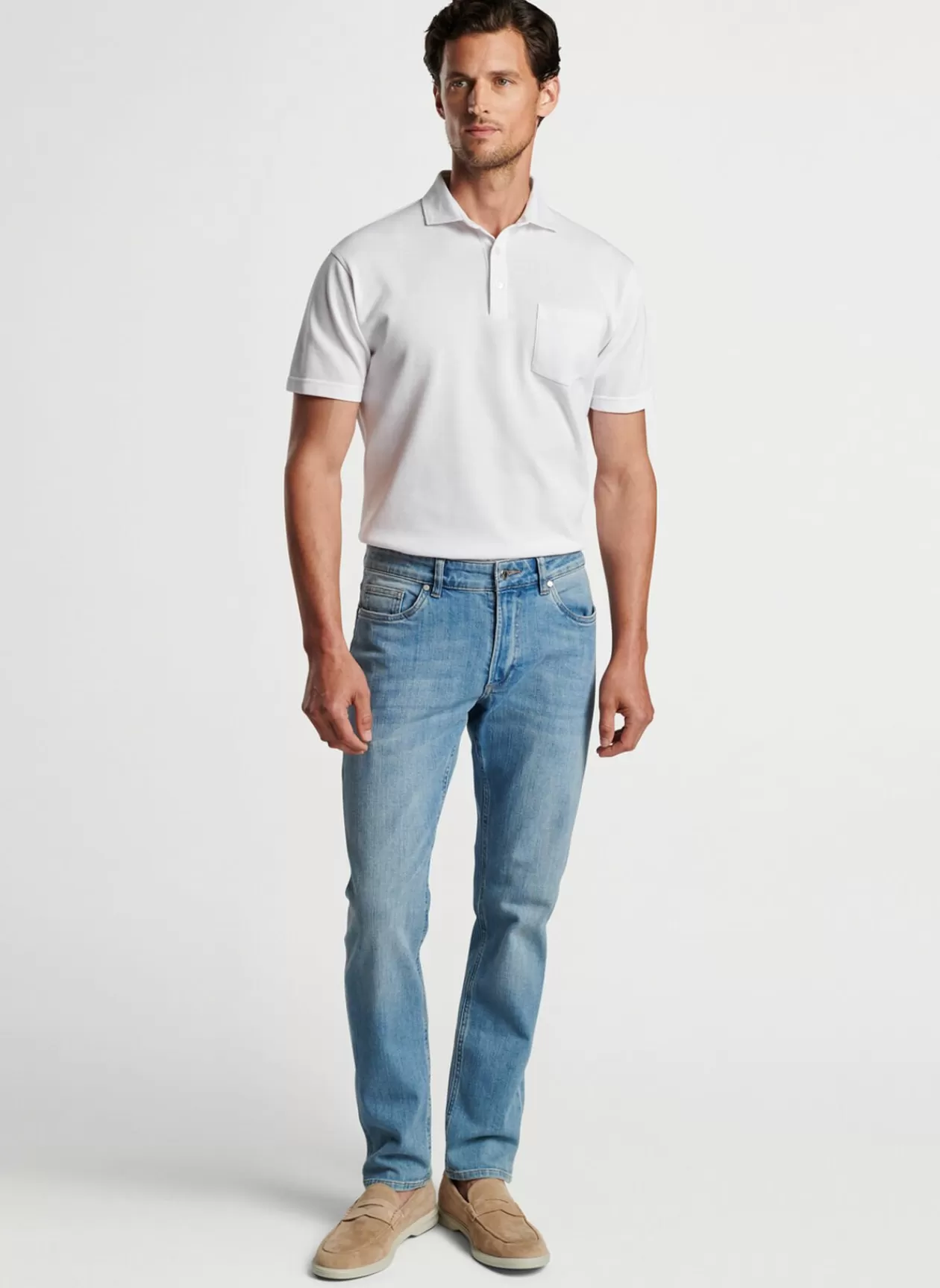 Peter Millar Vintage Washed Five-Pocket Denim